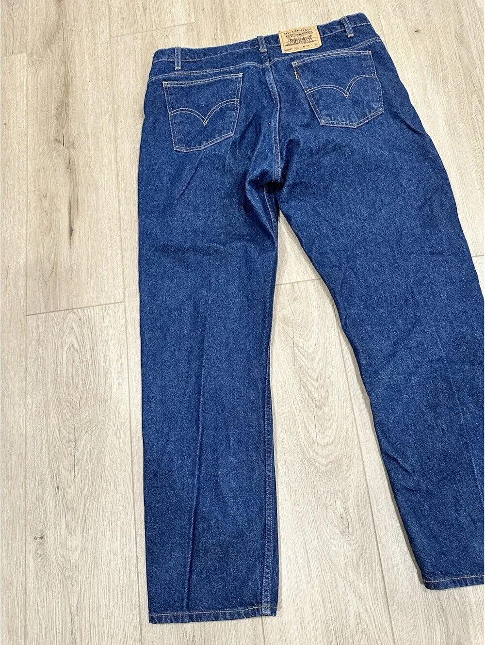 Vintage Levi's 505 Orange Tab Jeans Mens 36x30 Regular Straight Blue Denim 1995